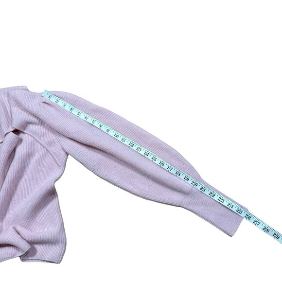 EUC Design History Women's Sz M Sweetheart Cashmere Sweater in Light Pink - Picture 8 of 12